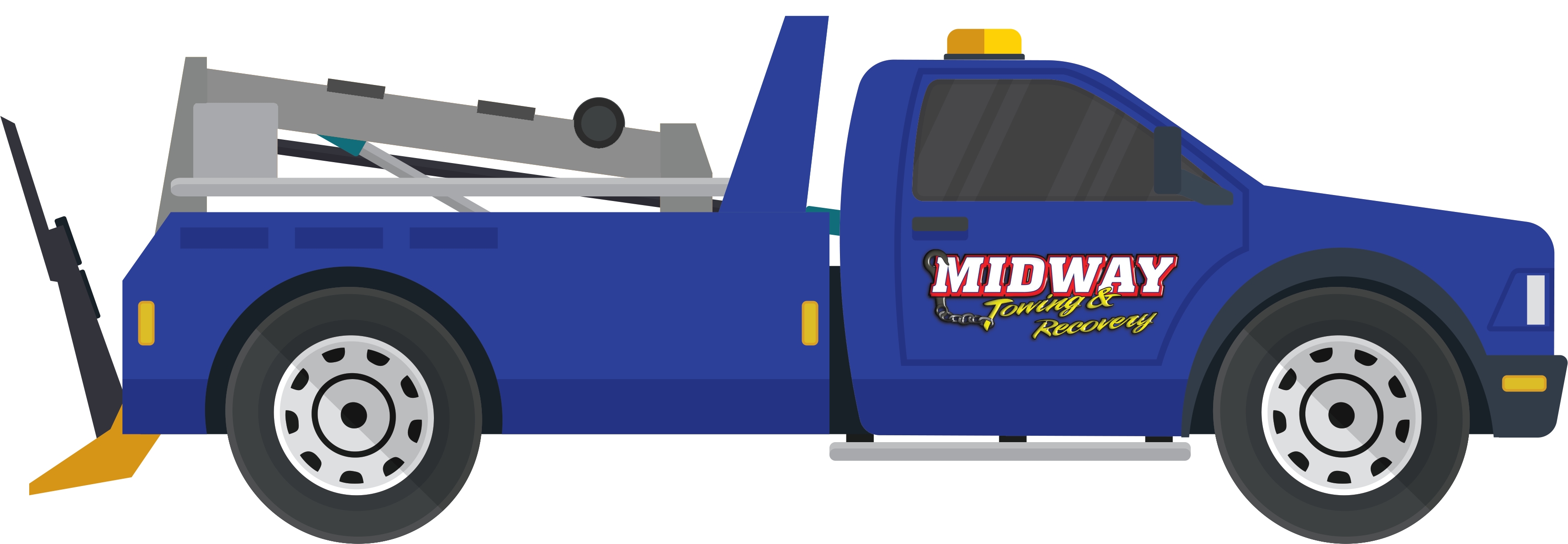 Midway Towing & Recovery stands ready to help you whenever motorhome towing in the Richmond, Virginia area is needed.